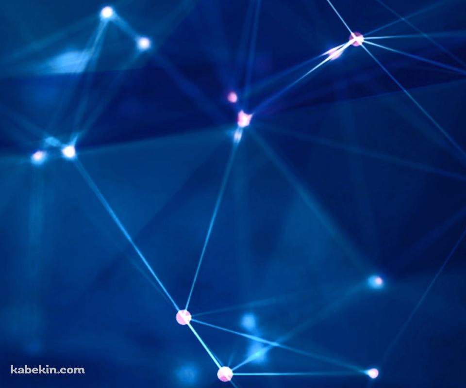 光るポリゴン アブストラクトのAndroidの壁紙(960px x 800px) スマホ用