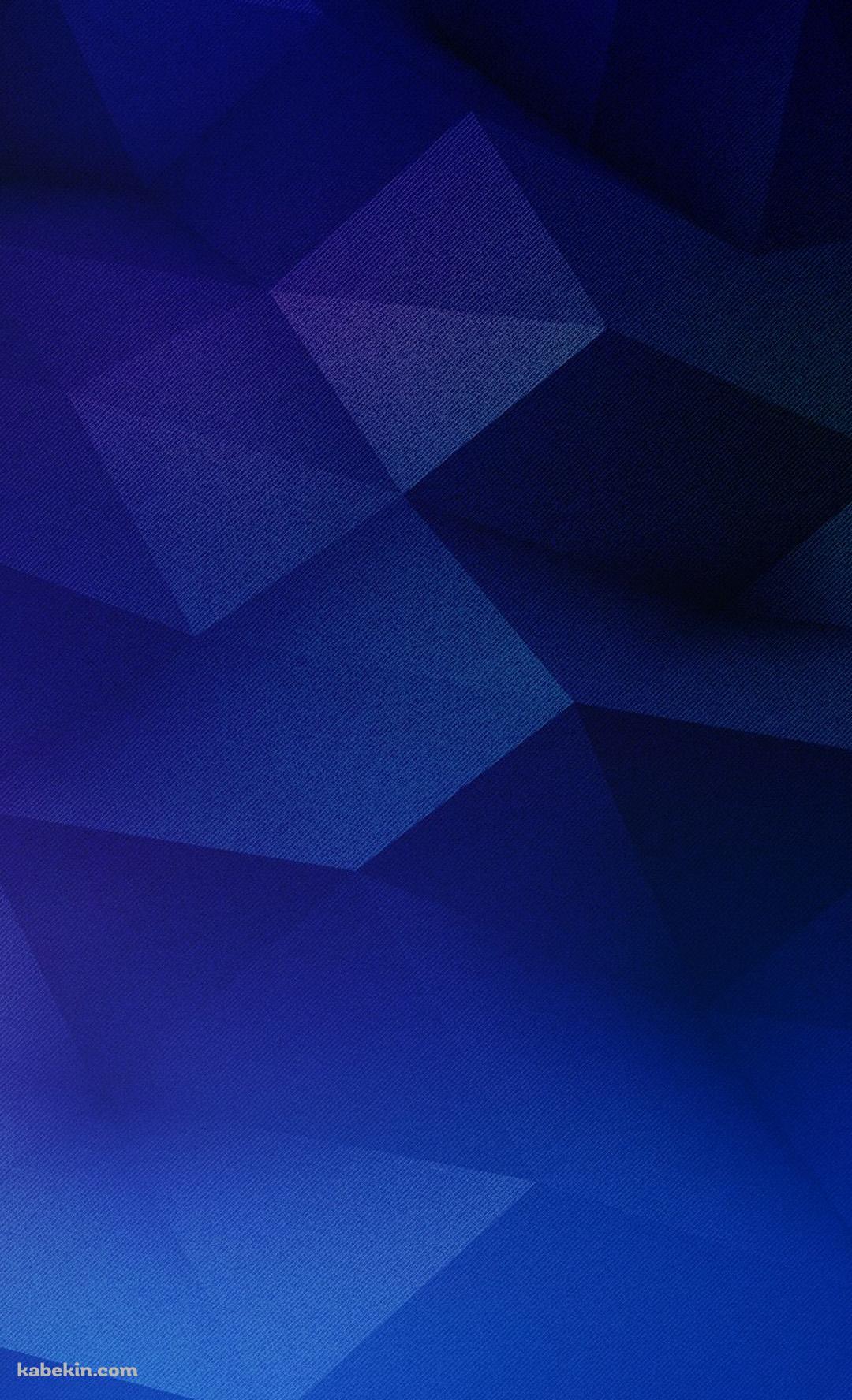 青のポリゴンのAndroidの壁紙(1080px x 1776px) スマホ用