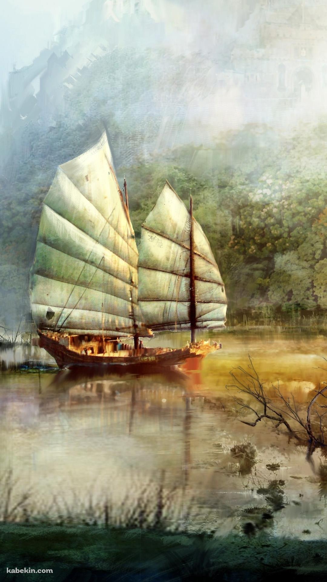 大型帆船のAndroidの壁紙(1080px x 1920px) スマホ用