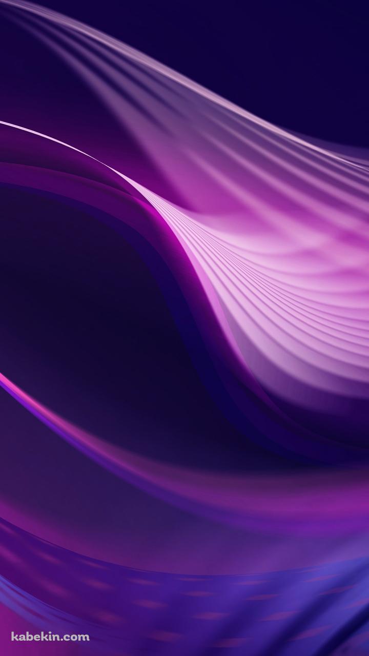 うねる紫の波のAndroidの壁紙(720px x 1280px) スマホ用