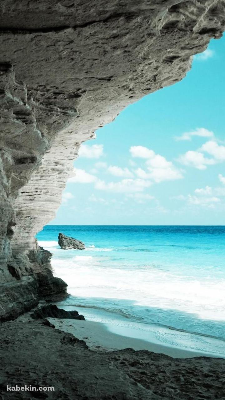 海が見える洞窟のAndroidの壁紙(720px x 1280px) スマホ用