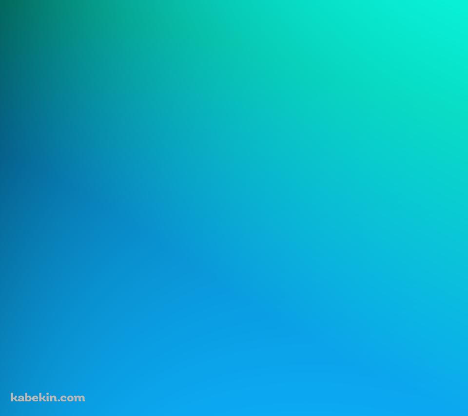 青と緑のグラデーションのAndroidの壁紙(960px x 854px) スマホ用