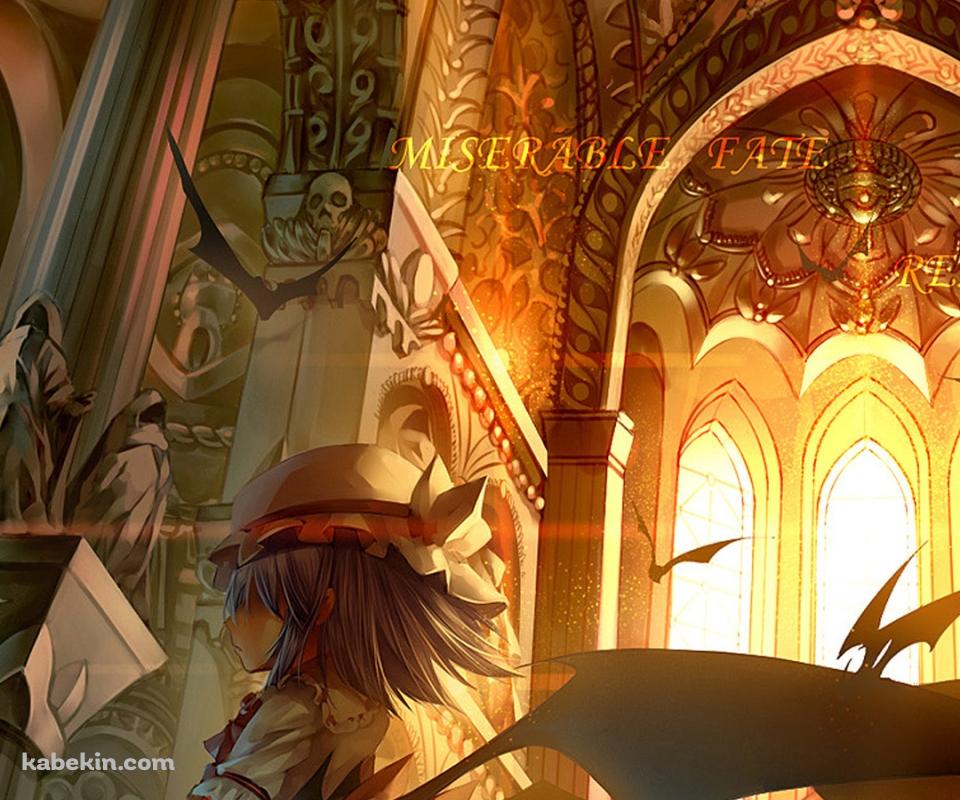 コウモリの翼がはえた少女のAndroidの壁紙(960px x 800px) スマホ用