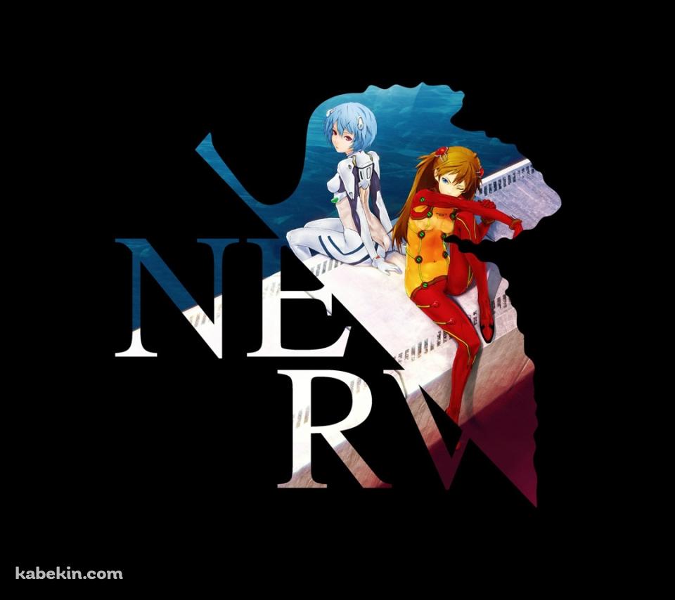 エヴァ 惣流・アスカ・ラングレーと綾波レイ NERV EVAのAndroidの壁紙(960px x 854px) スマホ用