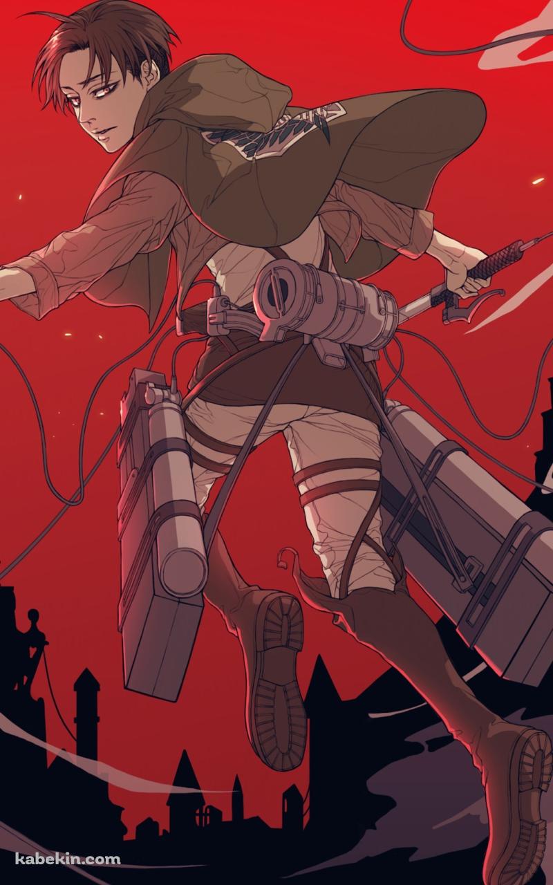 進撃の巨人 リヴァイ兵士長のAndroidの壁紙(800px x 1280px) スマホ用