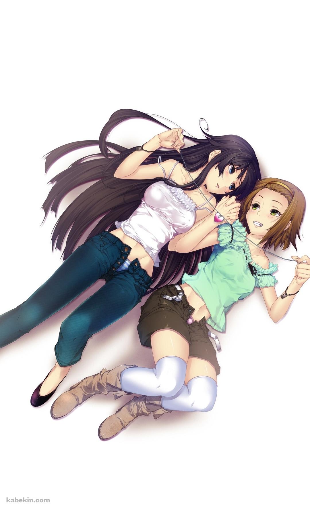 けいおん！ 平沢 唯と秋山 澪のAndroidの壁紙(1080px x 1776px) スマホ用