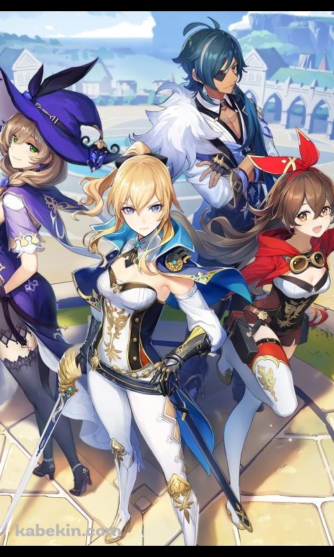 原神のAndroidの壁紙(480px x 800px) スマホ用