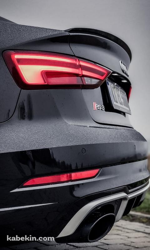 アウディ RS3 黒のAndroidの壁紙(480px x 800px) スマホ用