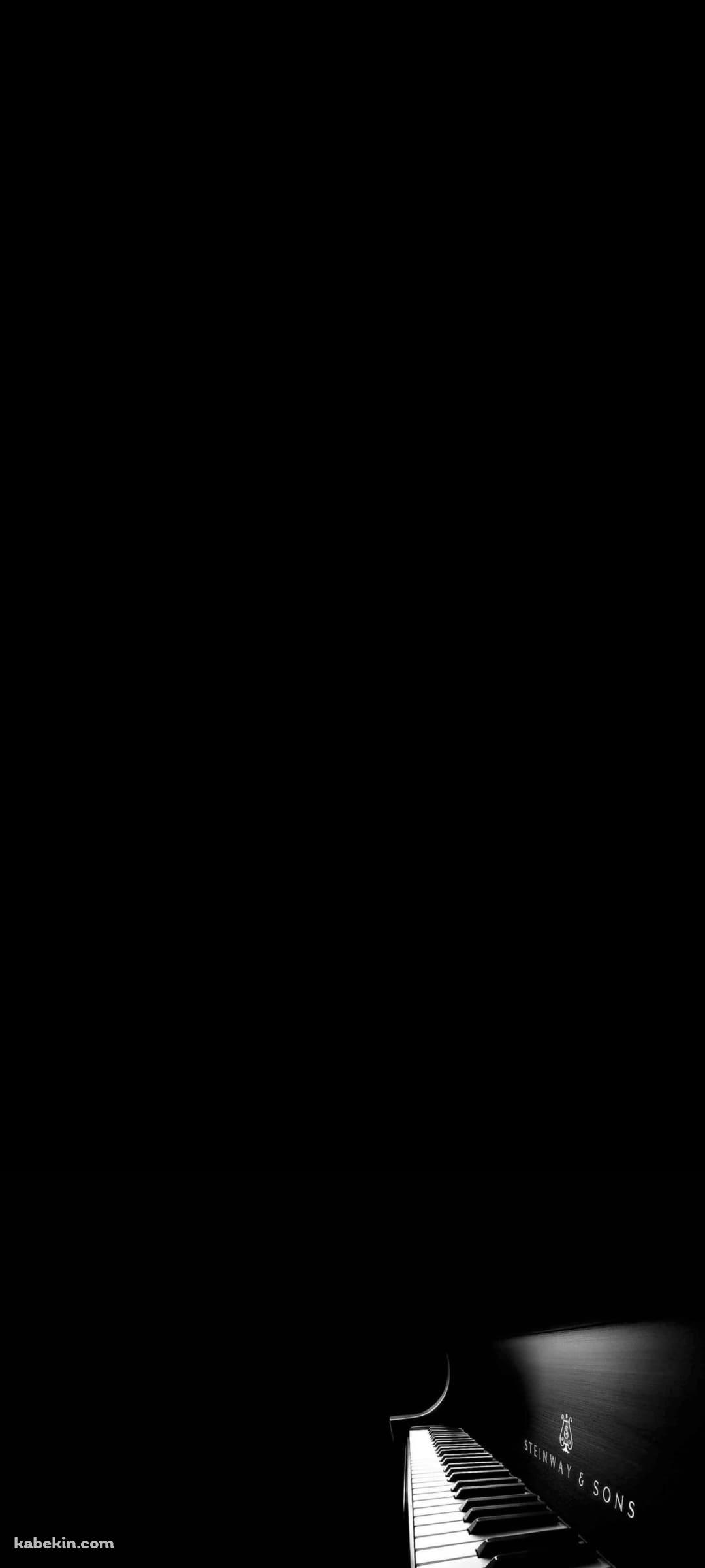 黒いグランドピアノ スタインウェイのAndroidの壁紙(1080px x 2400px) スマホ用