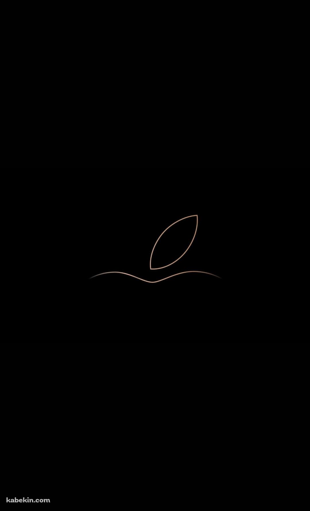 アップル 金色のロゴ ミニマルのAndroidの壁紙(1080px x 1776px) スマホ用