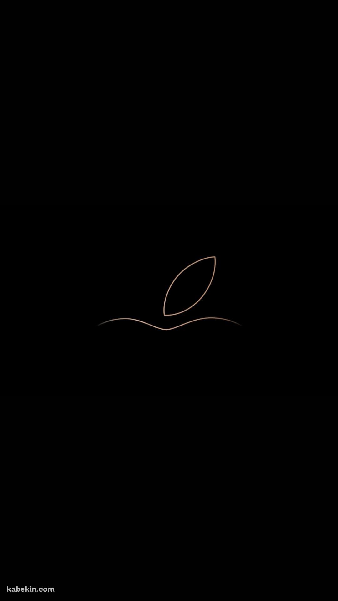 アップル 金色のロゴ ミニマルのAndroidの壁紙(1080px x 1920px) スマホ用