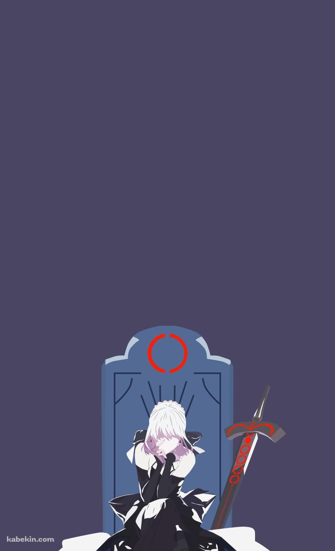 Fate セイバーのAndroidの壁紙(1080px x 1776px) スマホ用