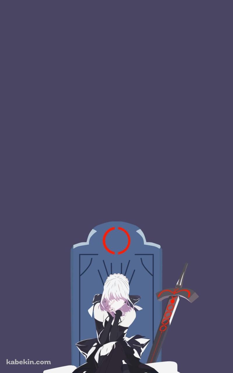 Fate セイバーのAndroidの壁紙(800px x 1280px) スマホ用