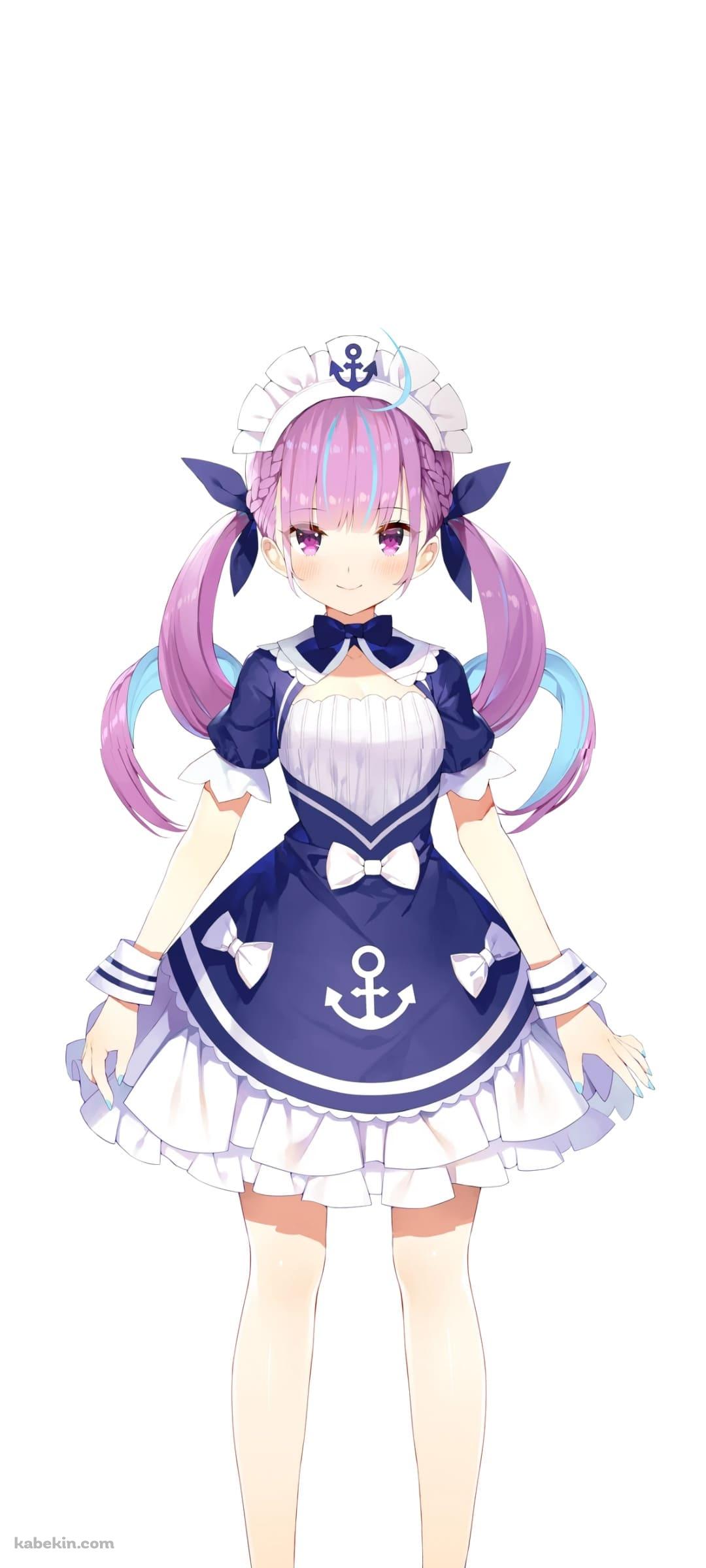 湊あくあのAndroidの壁紙(1080px x 2400px) スマホ用