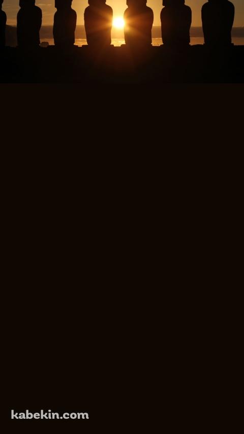 イースター島 モアイ像のAndroidの壁紙(480px x 854px) スマホ用