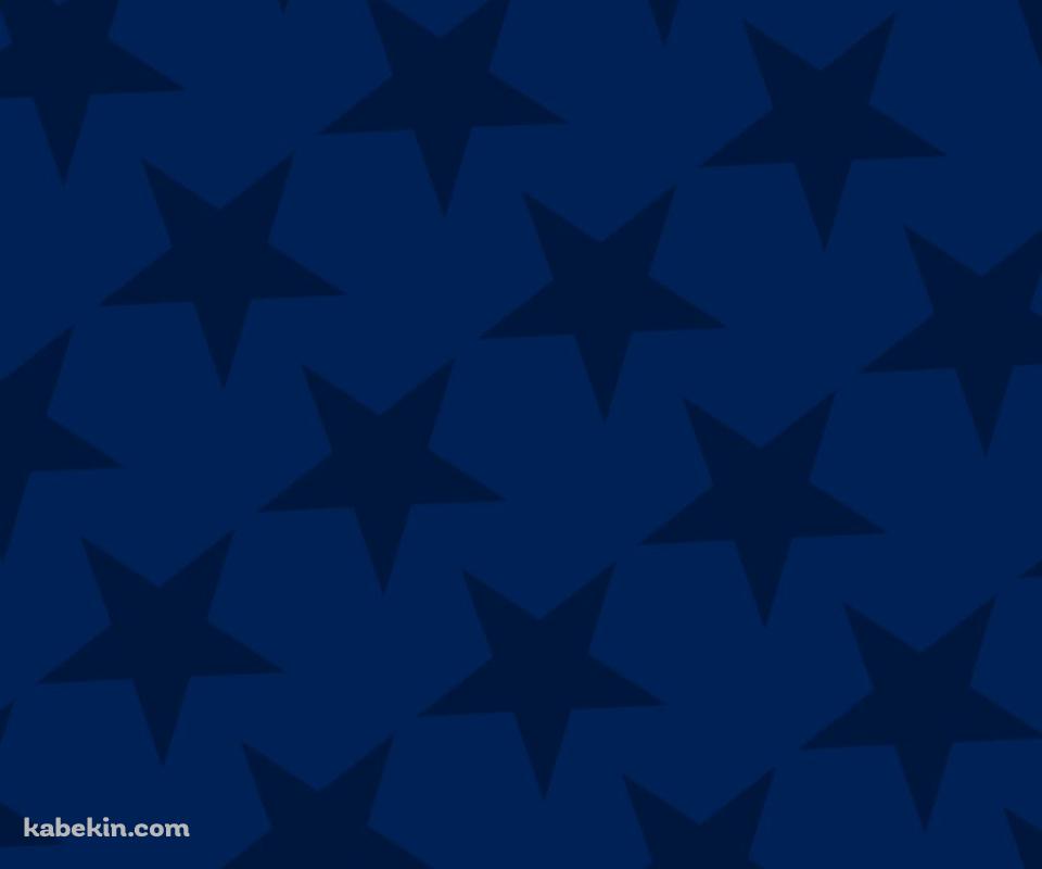 インディゴ・ブルー 星のロゴのAndroidの壁紙(960px x 800px) スマホ用