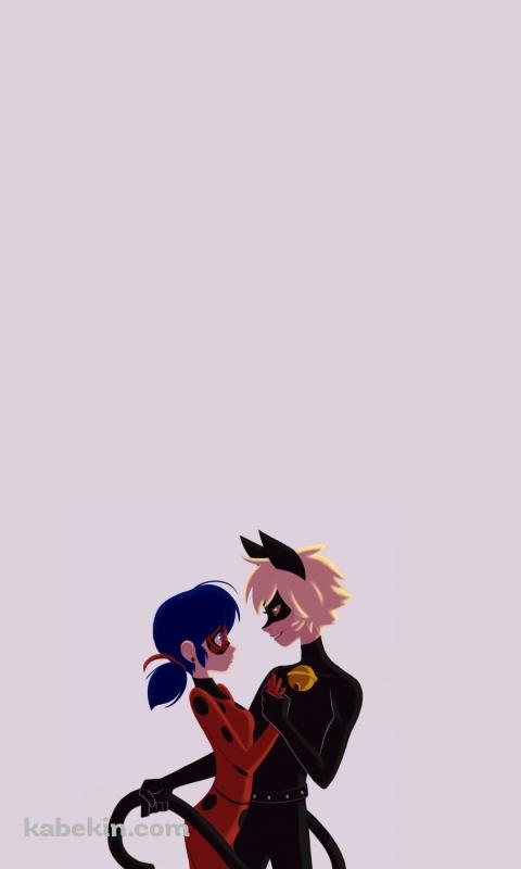 ミラキュラス レディバグ＆シャノワールのAndroidの壁紙(480px x 800px) スマホ用