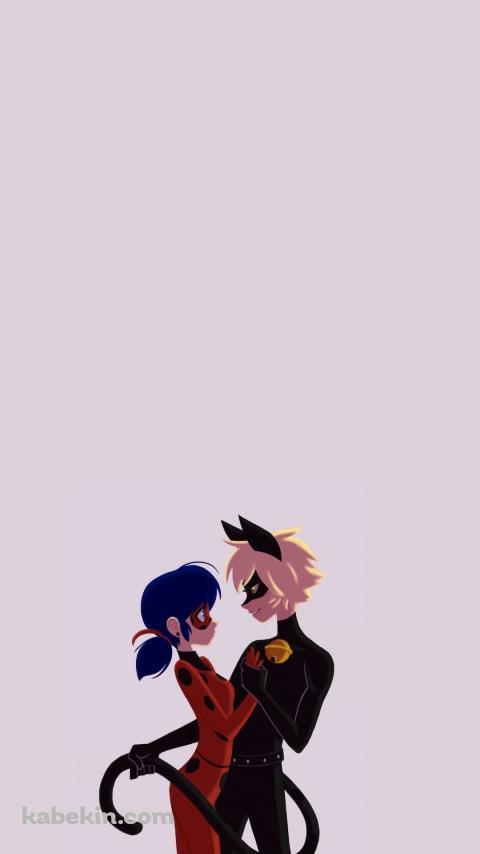 ミラキュラス レディバグ＆シャノワールのAndroidの壁紙(480px x 854px) スマホ用