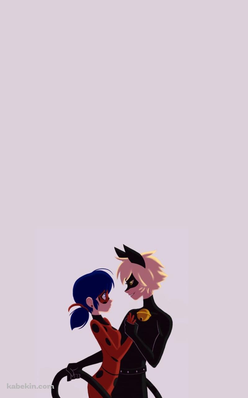 ミラキュラス レディバグ＆シャノワールのAndroidの壁紙(800px x 1280px) スマホ用