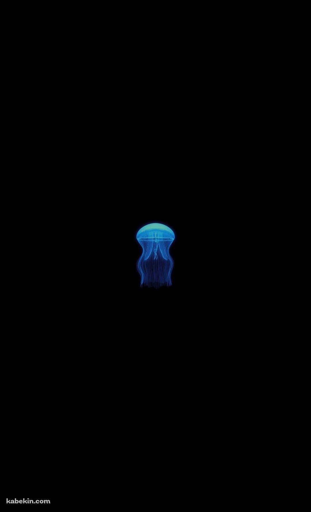 水色のクラゲのAndroidの壁紙(1080px x 1776px) スマホ用