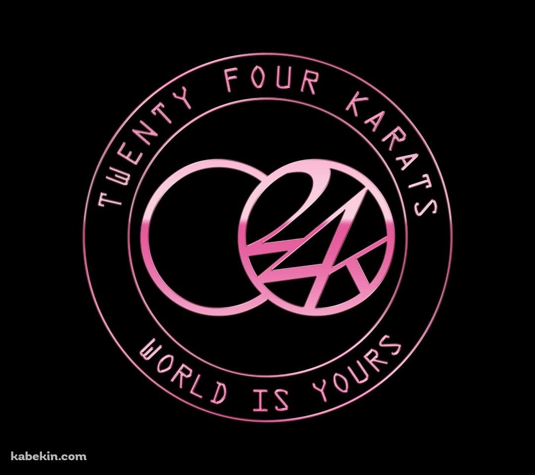 24WORLD Twenty Four Karats World Is Yours ピンクのAndroidの壁紙(1080px x 960px) スマホ用