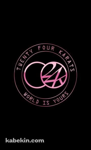 24WORLD Twenty Four Karats World Is Yours ピンクのAndroidの壁紙(360px x 592px) スマホ用