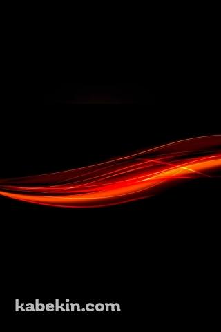 赤く光るラインのAndroidの壁紙(320px x 480px) スマホ用