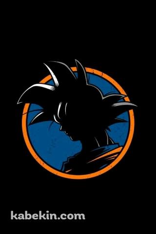ドラゴンボール 孫悟空 シルエットのAndroidの壁紙(320px x 480px) スマホ用