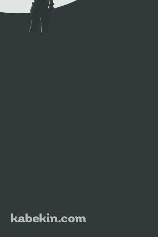 綾波レイと満月 エヴァのAndroidの壁紙(320px x 480px) スマホ用