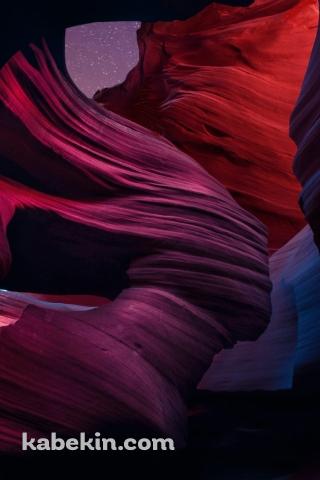 アメリカ アリゾナ アンテロープ・キャニオンのAndroidの壁紙(320px x 480px) スマホ用