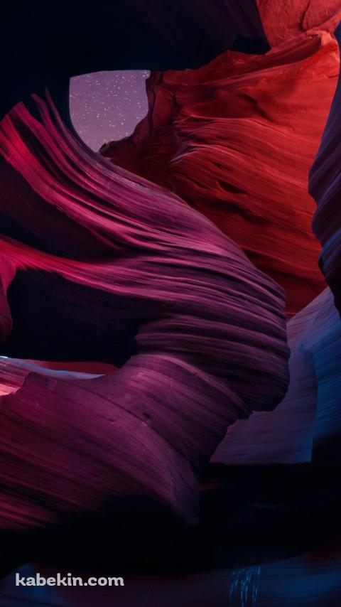 アメリカ アリゾナ アンテロープ・キャニオンのAndroidの壁紙(480px x 854px) スマホ用