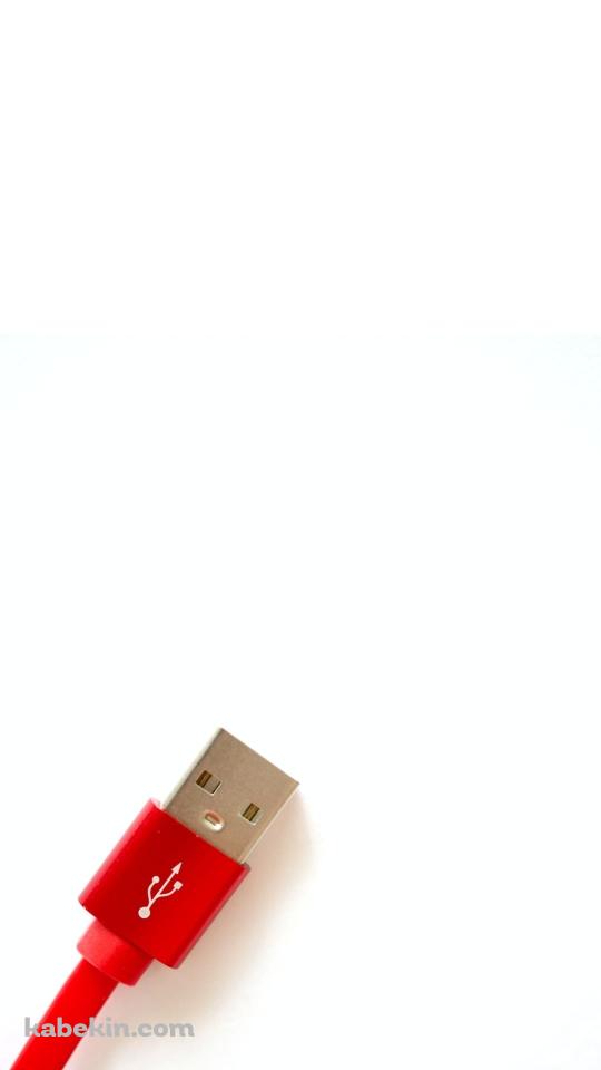 赤いUSBケーブルのAndroidの壁紙(540px x 960px) スマホ用