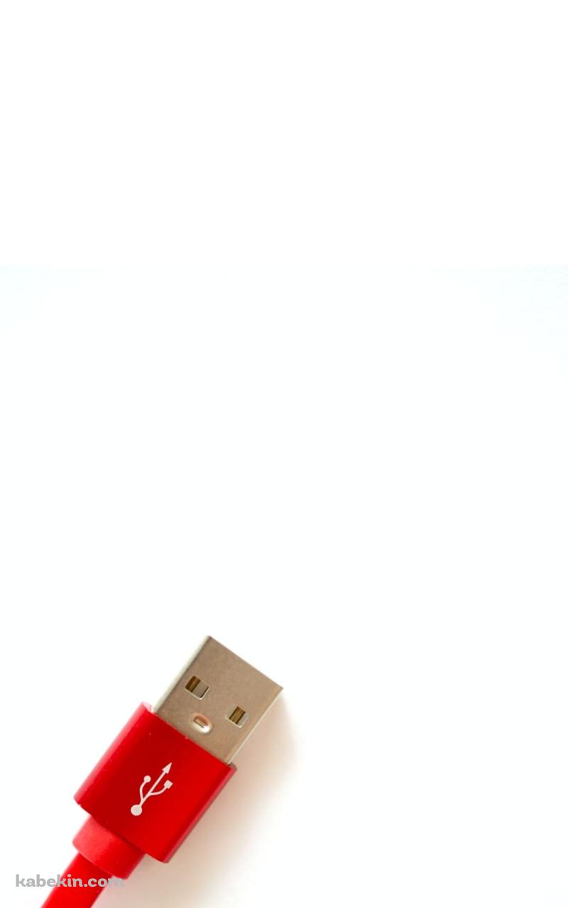 赤いUSBケーブルのAndroidの壁紙(800px x 1280px) スマホ用