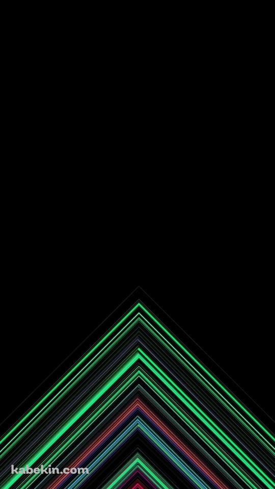 緑と赤の光るネオンのAndroidの壁紙(540px x 960px) スマホ用