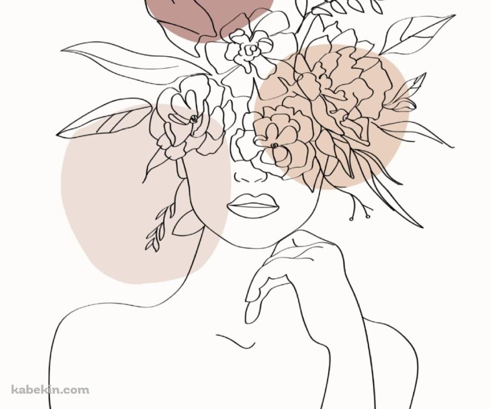 冠を被った女性のイラストのAndroidの壁紙(960px x 800px) スマホ用