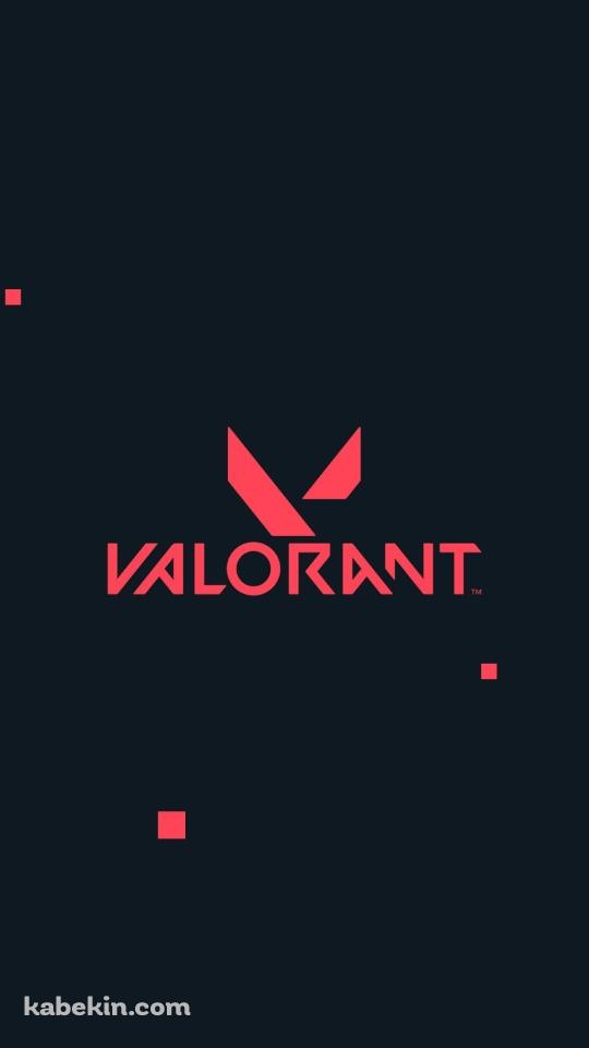 紺の背景 VALORANTのロゴのAndroidの壁紙(540px x 960px) スマホ用