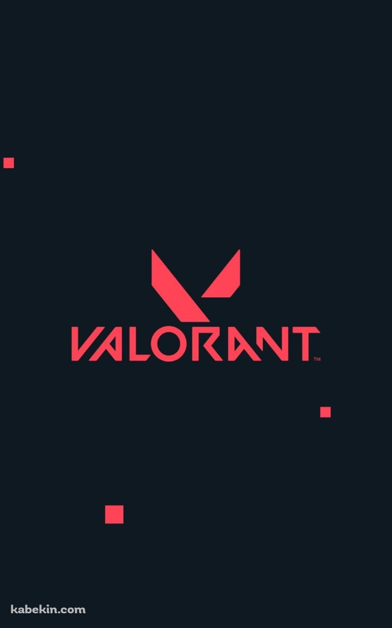紺の背景 VALORANTのロゴのAndroidの壁紙(800px x 1280px) スマホ用