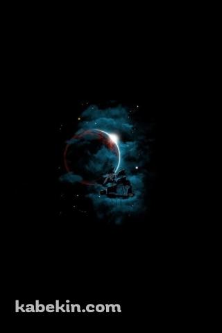 宇宙と宇宙船のAndroidの壁紙(320px x 480px) スマホ用