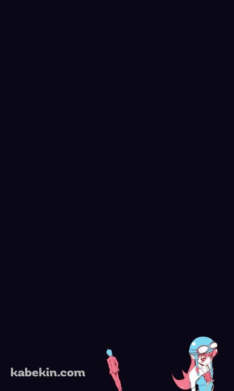 阿良々木 暦 忍野 忍 化物語のAndroidの壁紙(480px x 800px) スマホ用