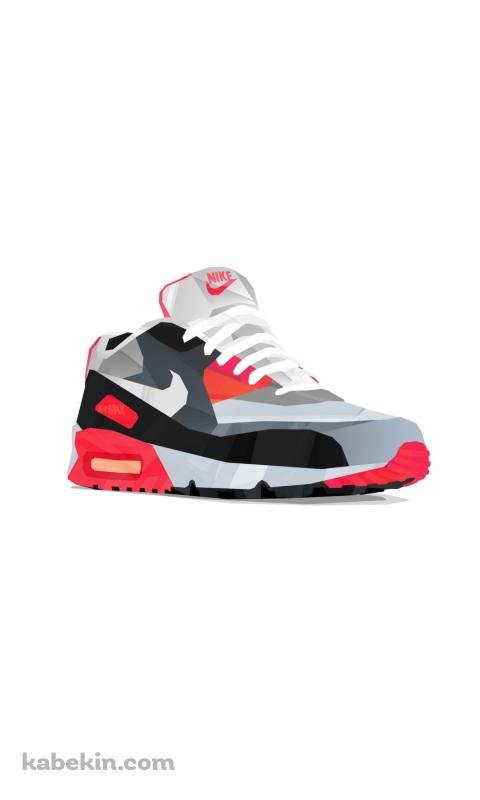 ポリゴン NIKE シューズ AirMaxのAndroidの壁紙(480px x 800px) スマホ用