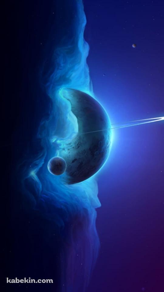 綺麗な紫の惑星のAndroidの壁紙(540px x 960px) スマホ用