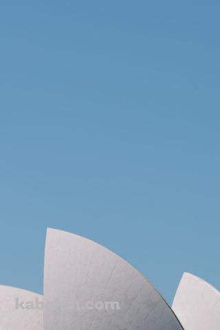 オーストラリア シドニー オペラハウス 快晴のAndroidの壁紙(320px x 480px) スマホ用