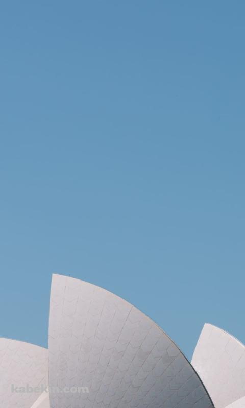 オーストラリア シドニー オペラハウス 快晴のAndroidの壁紙(480px x 800px) スマホ用