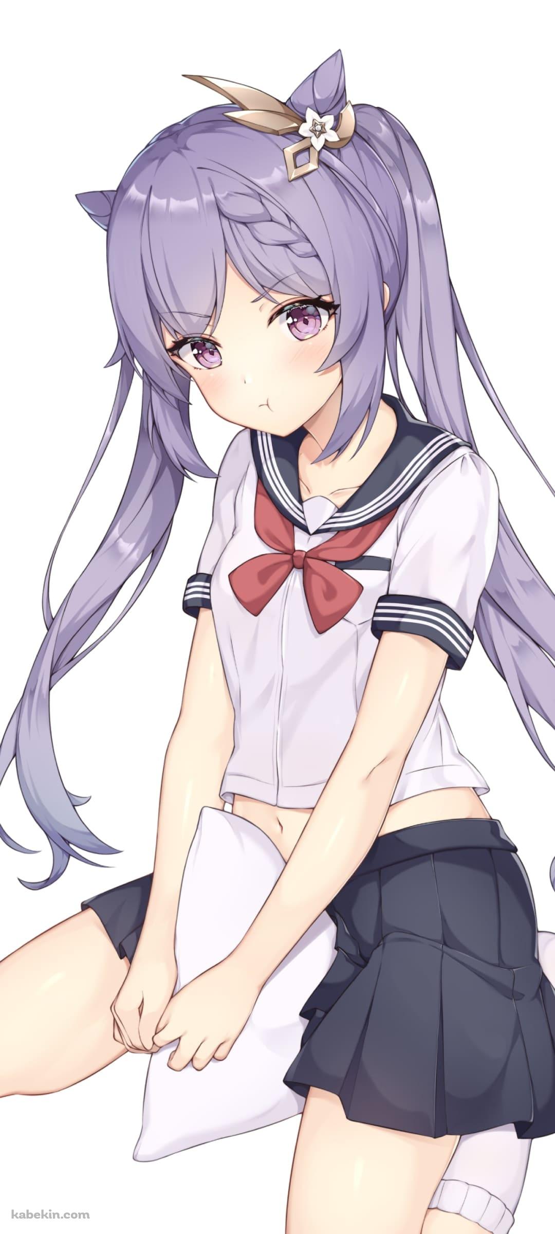 原神 セーラー服のケキン JK 女子高生 制服のAndroidの壁紙(1080px x 2400px) スマホ用