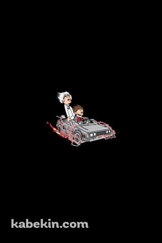 バック・トゥ・ザ・フューチャー マーティ・マクフライ ドクのAndroidの壁紙(320px x 480px) スマホ用