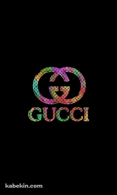 カラフルなGUCCIのロゴのAndroidの壁紙(480px x 800px) スマホ用