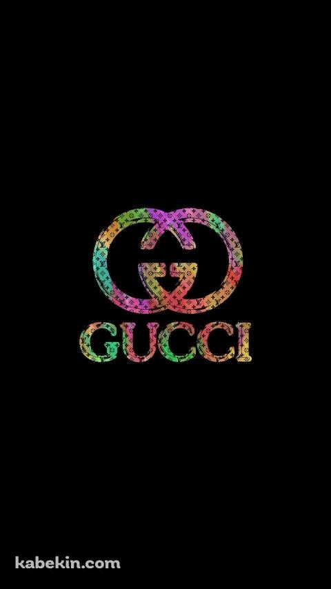 カラフルなGUCCIのロゴのAndroidの壁紙(480px x 854px) スマホ用