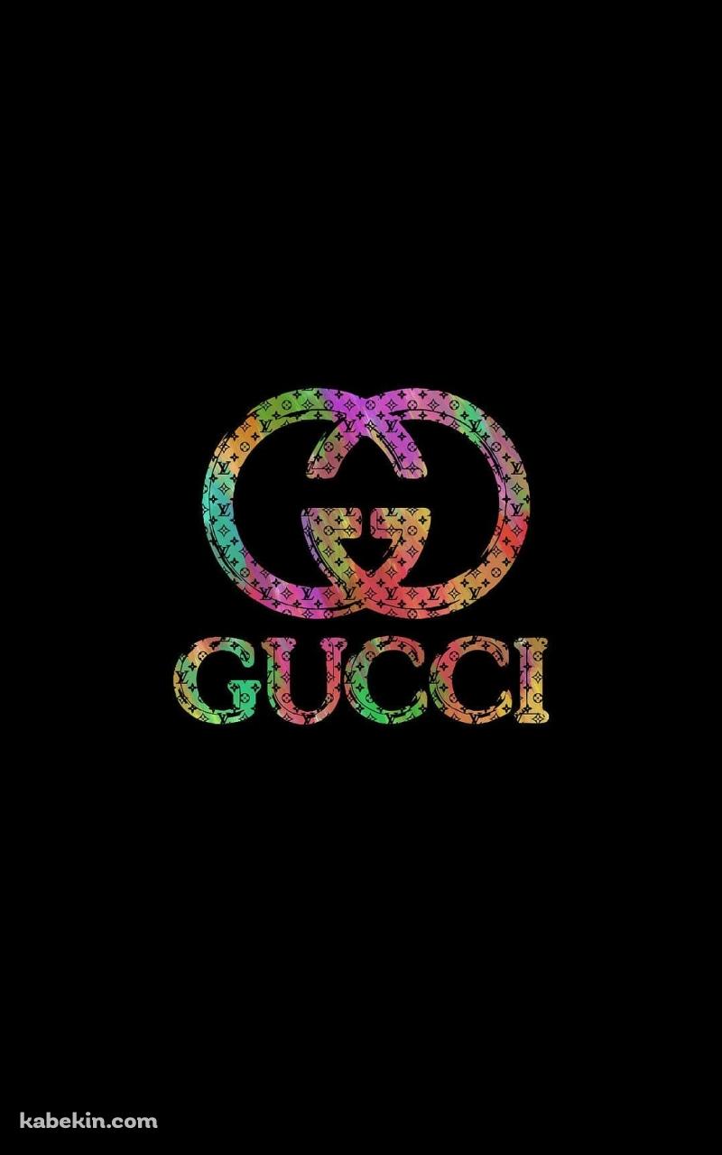 カラフルなGUCCIのロゴのAndroidの壁紙(800px x 1280px) スマホ用