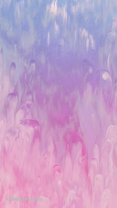 淡い青とピンクの濃淡のあるテクスチャーのAndroidの壁紙(480px x 854px) スマホ用