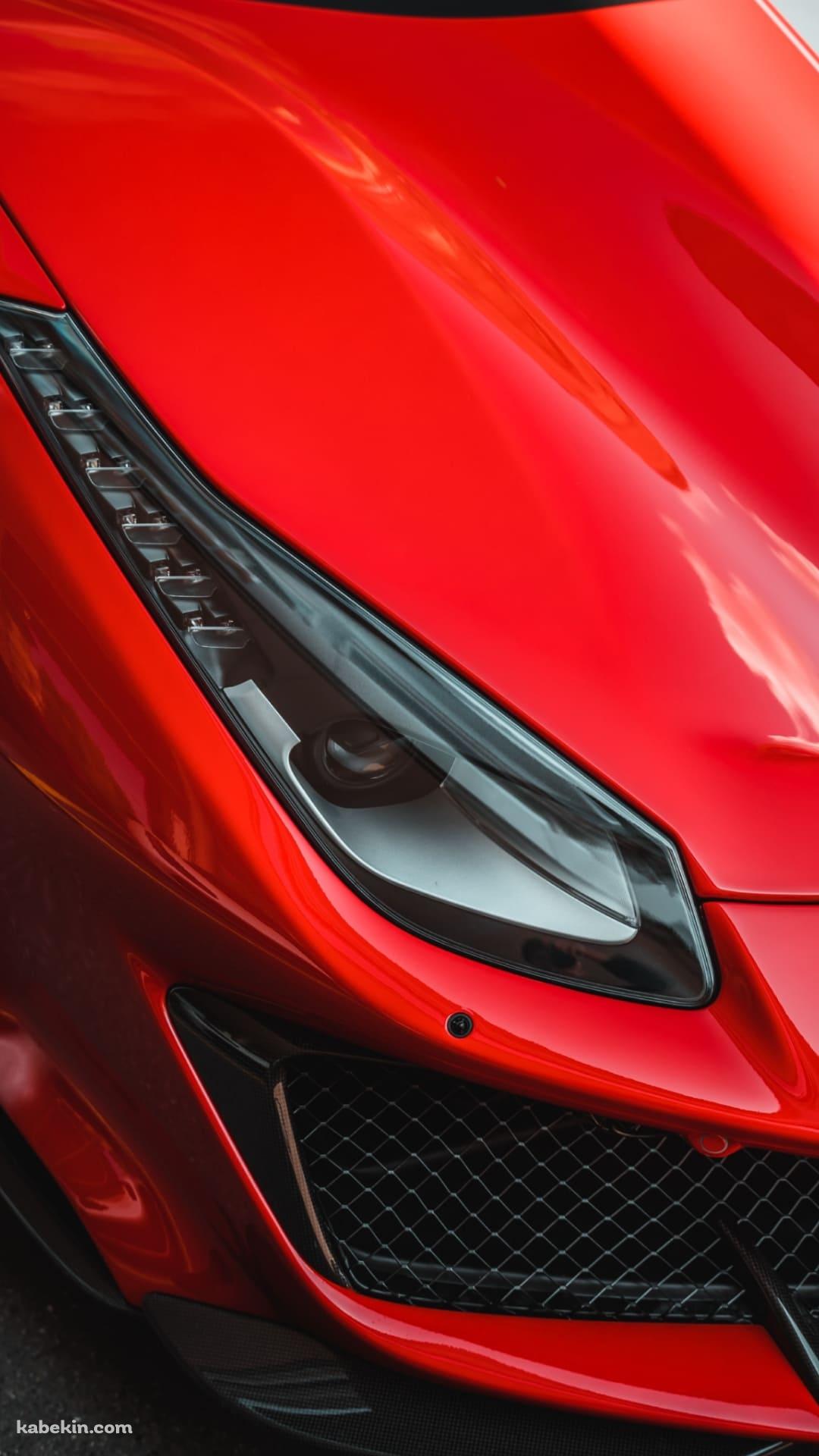 かっこいい赤い車 クローズアップのAndroidの壁紙(1080px x 1920px) スマホ用